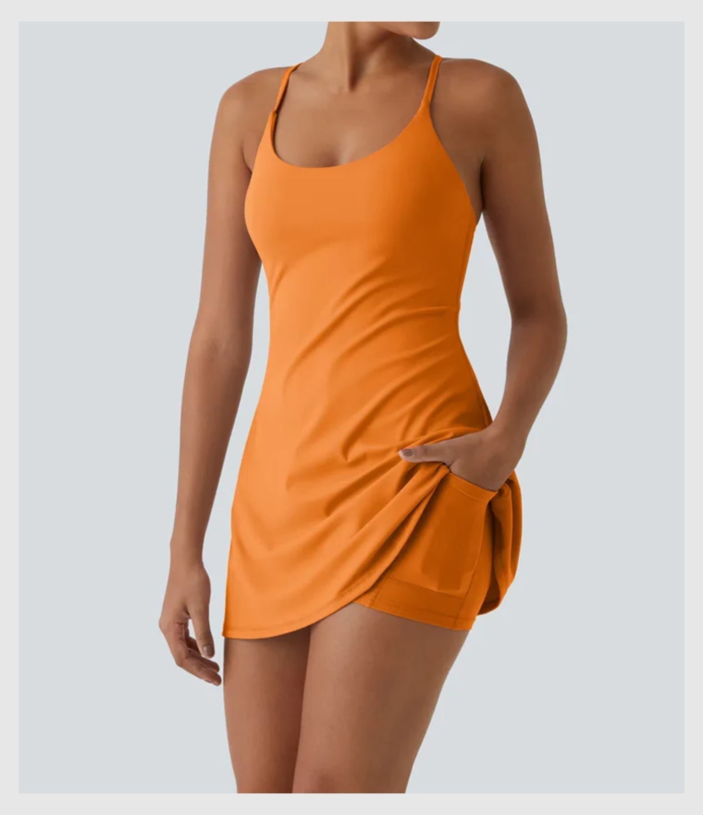 Strappy Built-In Active Dress