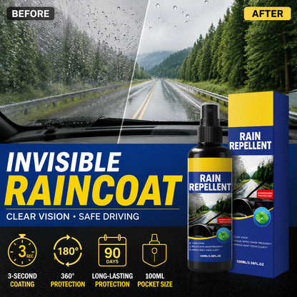 🏆 Last Day Special Price 13.99 ! 🔥Buy 2 Get 1 Free🎁Crystal Clear Windshield Rain Repellent Spray