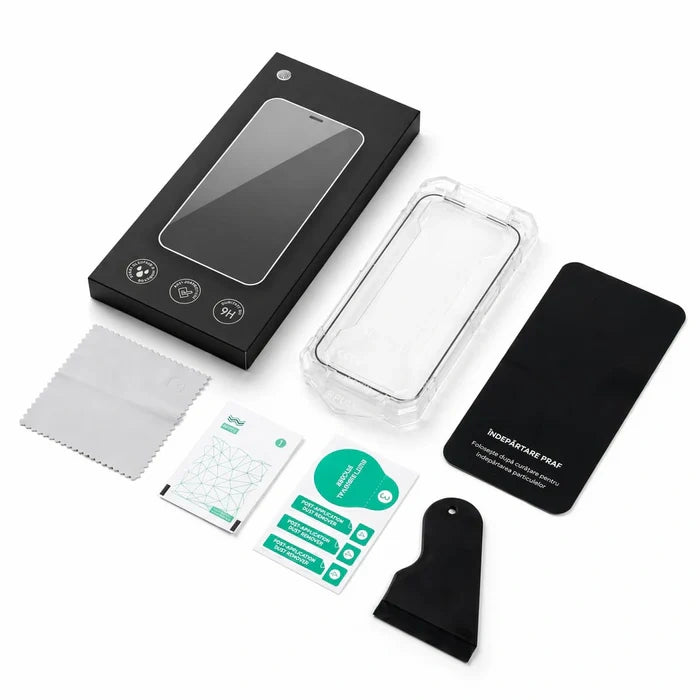 Folie de Sticla pentru iPhone cu kit de auto-montare