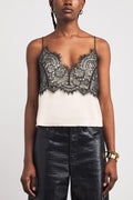 Ivory Lace Satin Cami Top