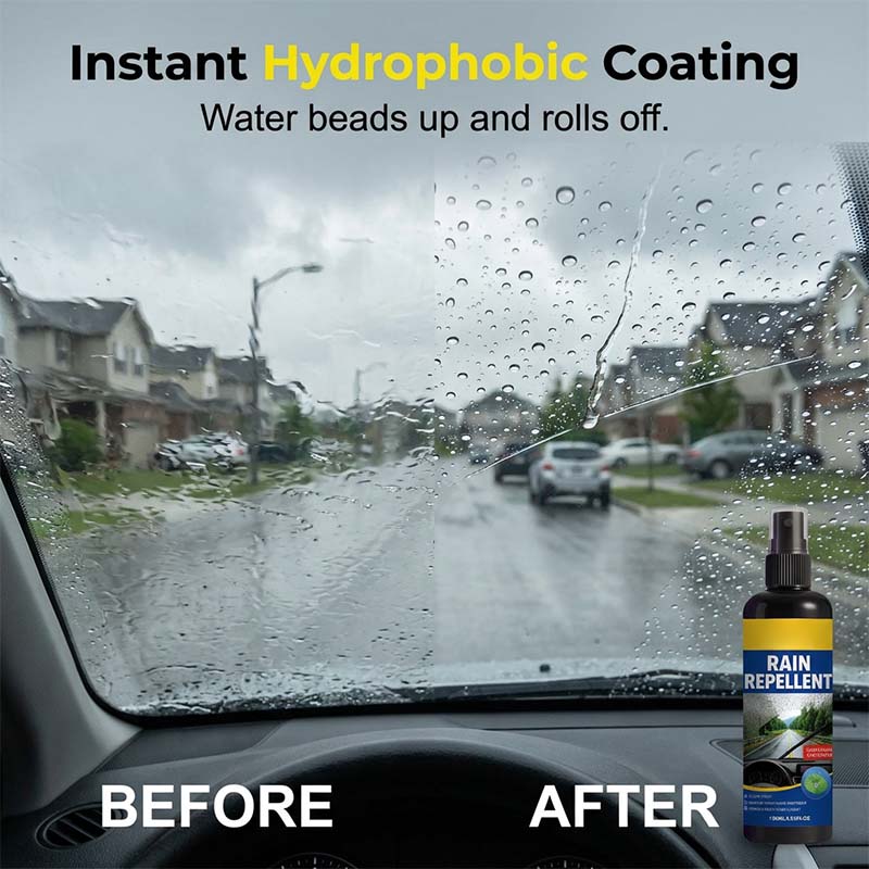 🏆 Last Day Special Price 13.99 ! 🔥Buy 2 Get 1 Free🎁Crystal Clear Windshield Rain Repellent Spray