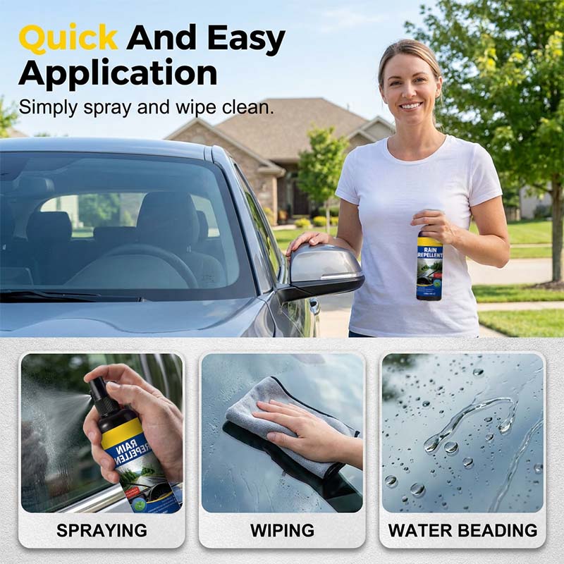 🏆 Last Day Special Price 13.99 ! 🔥Buy 2 Get 1 Free🎁Crystal Clear Windshield Rain Repellent Spray