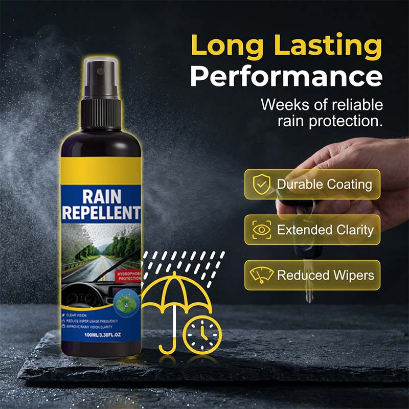 🏆 Last Day Special Price 13.99 ! 🔥Buy 2 Get 1 Free🎁Crystal Clear Windshield Rain Repellent Spray